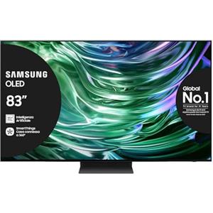 Samsung OLED TV 83 QE83S90DAEXZT, OLED HDR+, Upscaling AI 4K, Processore NQ4 AI GEN2, Motion Xcelerator 144Hz, Design LaserSLim, DVBT-2, Q-Symphony & Dolby Atmos, Black 2024