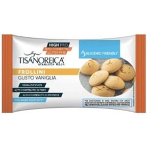 Tisanoreica Frollini Proteici alla Vaniglia 30g - Gluten Free, Ideali per Dieta Chetogenica e Basso Contenuto di Carboidrati