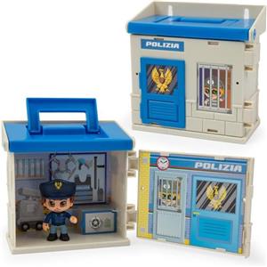 Giochi Preziosi Polizia - Playset Ufficio Della Polizia con Personaggio Articolato da 7 cm e Accessori Inclusi
