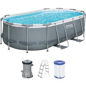 Bestway 56620-7 Set piscina fuori terra Steel Pro MAX - 4,27 m x 2,50 m x 1,00 m, grigio