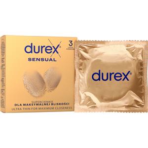Durex Sensual - Preservativi Ultrasottili per Massima Sensibilità e Comfort, 3 pz