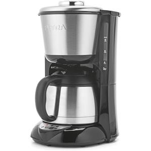 Petra Macchina da Caffè Filtro - 1L Macchina per Caffè Americano, Caraffa in Acciaio Inox, Display Digitale, Controllo della Forza del Caffè, Compatibile con Caffè Macinato, 800W, PT6162VDE