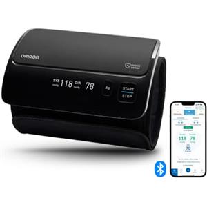 OMRON EVOLV Smart - Sfigmomanometro senza fili con Bluetooth e app gratuita per iOS e Android, ora 6 mesi di OMRON Connect Premium gratis