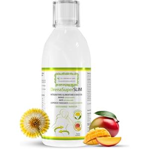 DR. CORRADINI bio - health Dr. Corradini® DrenaSuperSlim Drenante Forte Dimagrante per Ritenzione Idrica Gambe e Circolazione - Diuretico Drenante Forte Dimagrante Liquido con Mango Tarassaco e Maracujà - 500 ml