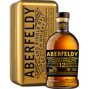 Giordano Vini Aberfeldy Highland Single Malt Scotch Whisky 12 Years Gold Pack Formato: 0.70 l