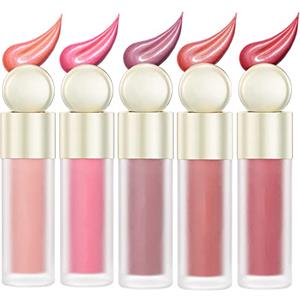 OHSN 5 Colori Blush Liquido Rare Beauty Blush in Crema Blush Crema Liquid Blush Matte Texture Leggera Liquid Blusher Lunga Durata Impermeabile Make up Crema di Fard Impermeabile e Dall'aspetto Naturale