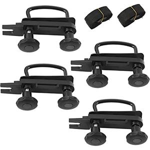 Easyhomie 4 pezzi di fissaggio per box da tetto, supporto universale per auto a forma di U con dadi di fissaggio pesanti, morsetti a U e altri accessori