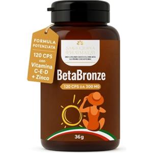 Salus Eterna Betacarotene per Abbronzatura Forte 120 CPS Made in Italy Integratore Abbronzatura Attivatore Melanina in Pastiglie Abbronzante Sole