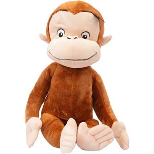 Grandi Giochi - Peluche Curioso Come George 50cm, Morbido e Educativo