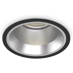 Ideal Lux Lampada Da Incasso OFF FI 15W 3000K BK - D 110 x H 76 mm, Finitura Nera Opaca