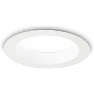 Ideal Lux Lampada Da Incasso BASIC FI WIDE 15W 3000K - Faretto in Alluminio con Finitura Bianca Opaca