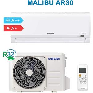 SAMSUNG Malibu AR30 F-AR12MLB Climatizzatore Condizionatore 12000BTU 3,5Kw A++/A+ R32 Inverter, Bianco
