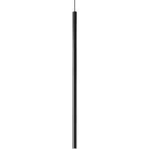 Ideal Lux Lampada a Sospensione ULTRATHIN SP D100 ROUND Nero - Metallo, 1 Luce, Altezza Regolabile