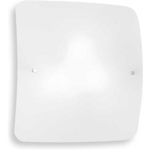 Ideal Lux CELINE PL2 Lampada da Soffitto 2 Luci E27 in Metallo e Vetro Trasparente