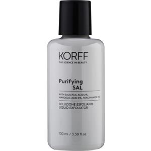Korff Soluzione Esfoliante Purifying 100 ml - Con Acido Salicilico, Mandelico e Niacinamide per pelli miste e grasse