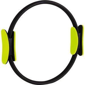 G5 HT SPORT Cerchio Pilates Ring [Strong], Thigh Toner e Tappetino Pieghevole | Kit Completo con Anello per Pilates e Attrezzi Fitness per Casa, Yoga, Allenamento Forza e Flessibilità (Nero/Giallo)