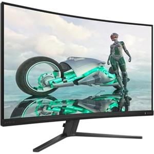 PHILIPS Evnia 32M2C3500L - Monitor gaming curvo QHD da 32 pollici, 180 Hz, 0,5 ms, FreeSync Premium, HDR10 (2560x1440, 2x HDMI, DisplayPort) grigio scuro