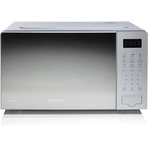 Hisense, H20MOMS4 - Forno microonde 20L, 700W, display LED con comandi touch, 6 funzioni, Colore specchio