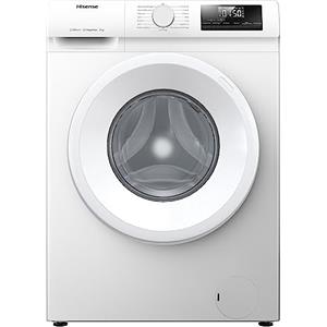 Hisense WFQP801419VM - Lavatrice a Carica Frontale 8 Kg, 1400 rpm, 15 Programmi, Vapore, Display LED, Programma Rapido, Partenza Ritardata, Child Lock, Bianco