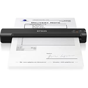 Epson WorkForce ES-50 Scanner Portatile Compatto Leggero, Alimentazione USB, Software ScanSmart Incluso, Scansione 600dpi Alimentazione Automatica 5.5 Secondi per Pagina, JPEG, PDF, TIFF Supportati