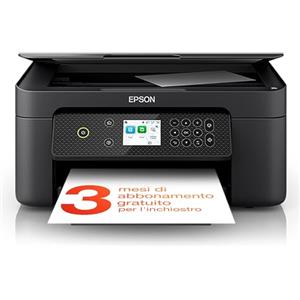 Epson Expression Home XP-4200 Stampante Multifunzione A4 getto d'inchiostro (Stampa Fronte Retro da mobile e su Cloud, Scansione, Copia) Display LCD 6.1cm, WiFi, AirPrint,Cartuce 604 Ananas,Black