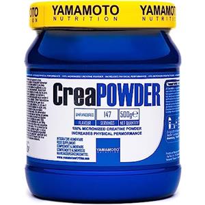 YAMAMOTO NUTRITION, CreaPOWDER 500 gr, Integratore Alimentare di Creatina Monoidrato in Polvere, Integratore per Sportivi Aumenta le Prestazioni Fisiche, Gusto Neutro