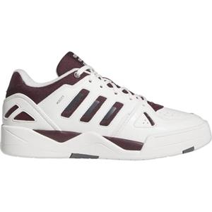 adidas MIDCITY Low Shoes, Scarpe da Basket Uomo, Core White/Maroon/Grey Four, 46 EU