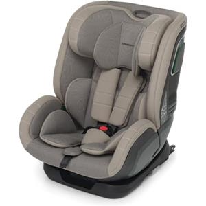 Foppapedretti Seggiolino Auto Run I-Size, per bambini da 76 a 150 cm di altezza, 15mesi-12 anni, conforme ECE R129, Fissaggio Dualfix (Isofix e non), Safe Body Protection, Comfort Kid Pad, Desert