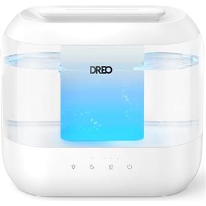 Dreo umidificatori per camera da letto, riempimento superiore 4L Supersized Cool Mist umidificatore con diffusore di olio e luce notturna, 32H Runtime, Umidificatori ad ultrasuoni silenziosi per baby