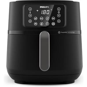 Versuni Philips Series 5000 Connessa Airfryer XXL, 7,2L (1,4Kg), Friggitrice ad aria 16-in-1, Wifi, Tecnologia Rapid Air, App HomeID (HD9285/90)