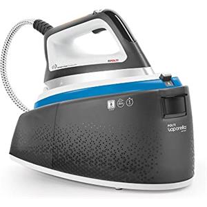 Polti Vaporella Instant VI50.40, Ferro da Stiro Generatore di Vapore, Tecnologia Brevettata Instant Steam, Potenza Max 2200 W, Capacità 2 L, 4 Programmi di Stiratura, Funzione Eco, Grigio e Blu