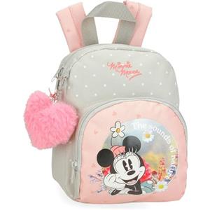 Disney Joumma Bags Minnie Wild Nature zaini per bambini, varie dimensioni, zaino da passeggio, realizzato in poliestere, include pompon decorativo., Verde, Zaino da viaggio