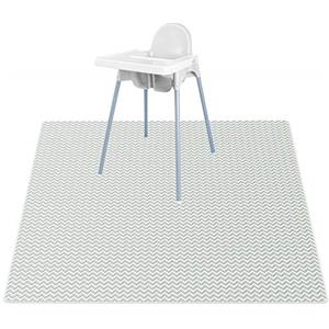 Vicloon Tappetino Seggiolone Bambini, 135X135cm Splash Mat, Tappeti Gioco per Bambini Splat Mat Portatile, Tappeto Antispruzzo Lavabile Impermeabile per Protezione del Pavimento, Tappetino da Picnic