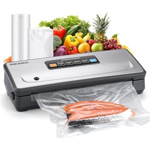 INKBIRD Macchina Sottovuoto Senza Fili Ricaricabile, 80Kpa Sigillatrice per Alimenti con 2000mAh Batteria per Cucina/Viaggio |Contenitore Sacchetti e Taglierina Integrati, 5 Modalità di cibo, INK-VS06