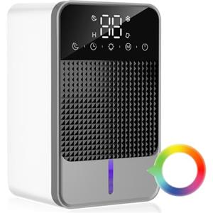 MUMUWIND Deumidificatore Casa Muffa 1200ml Deumidificatore Portatile Silenzioso Efficiente Deumidificatore Elettrico Autosbrinamento Peltier Deumidificatore per Cameretta Bagno Ufficio Armadio Garage