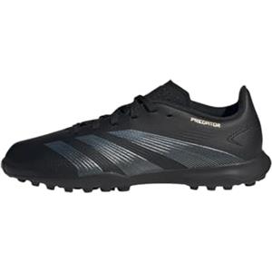 adidas Predator League J Football Boots Turf, Scarpe da Calcio, Core Black/Carbon/Gold Metallic, 30.5 EU