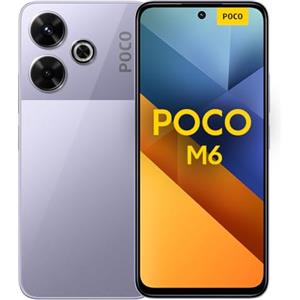 Xiaomi Poco M6 (smartphone), 6GB+128GB, MediaTek Helio G91-Ultra, Display da 6.79'', Camera principale da 108MP, Batteria 5.030mAh, Ricarica veloce da 33W, Viola