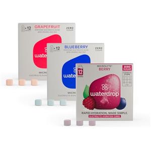 waterdrop MICRODRINK waterdrop® Set Microlyte | Bevanda Ipotonica | 36 cubetti waterdrop Insaporitore Acqua | Sali Minerali: 5 Elettroliti, 9 Vitamine + Magnesio e Zinco | Bevanda sportiva senza zucchero | Vegan e Cheto