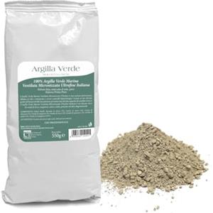 CT Laboratories CTLabs Argilla Verde Marina 100% | Ventilata | Micronizzata | Ultrafine | Italiana | Essiccata al Sole | Ideale per Impacchi Articolari e Muscolari | Maschera Viso per Impurità | 550 gr