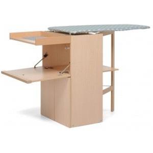 Foppapedretti LOSTIRONATURALE Asse da Stiro Metallico, Bianco 101 x 49 cm Ripiegabile Alluminio, Cotone, Poliestere