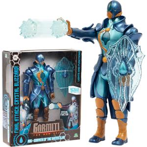 Giochi Preziosi Gormiti Aqu Carter - Action Figure 27 cm con Luce, Attacco e Scudo di Ghiaccio per Bambini