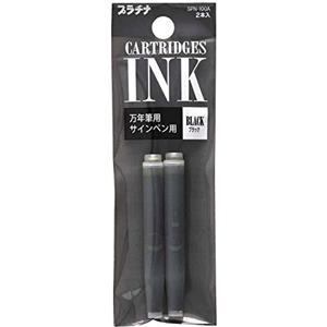Platinum Preppy Marker & Cartuccia di ricarica per penna stilografica, inchiostro nero, set da 2, SPN 100 A