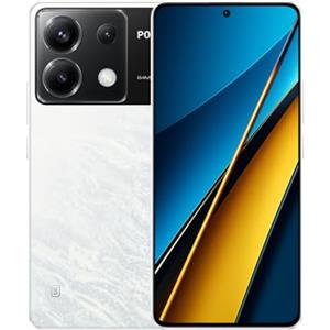 Xiaomi POCO X6 5G - Smartphone 8+256GB, Schermo Amoled 6.67 120HZ 1.5K, Snapdragon 7s Gen 2, Tripla fotocamera fino a 64 MP, 5100mAh, Bianco (Versione IT)