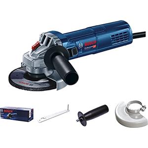 Bosch Professional Bosch 0601396102 GWS 9-125 S - Smerigliatrice angolare professionale, 900 Watt, 125 mm, in scatola di cartone