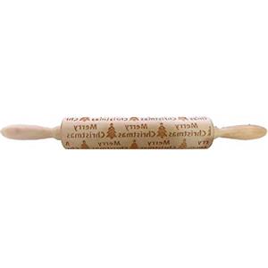 Inception Pro Infinite Mattarello inciso in legno goffrato Natale Natalizio Decorativo Intagliato Cucina Biscotti Dolci Prodotti da forno Merry Christmas Albero Abete rustico artigianale festivo speciale regalo