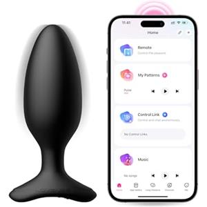 LOVENSE Hush 2 Plug Anale Vibrante Bluetooth App Control, Vibratori Anali a Distanza per Uomo Donna, Modalità di Vibrazione Personalizzate illimitate (44.5 mm)