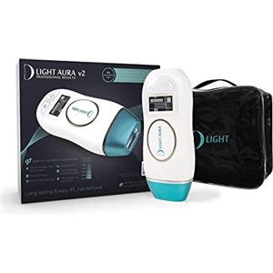 D Light Aura v2 - Epilatore a luce pulsata con 600.000 impulsi e touch screen. 10 Livelli di potenza + KIT IPL *Manuale in Italiano - Garanzia Europea*