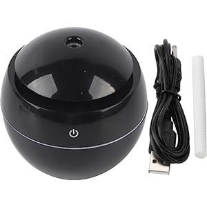 YLSZHYR Mini Umidificatore, Umidificatore con Diffusore di Aromi a Basso Rumore con Design LED Touch USB, Purificazione Dell'aria Silenziosa da Desktop Umidificatore a Nebbia Fredda per Casa, Camera da(Nero)