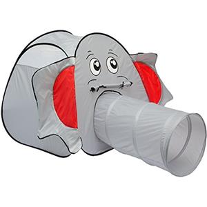 LittleTom Tenda a Forma di Elefante per Palline 100x100x102cm con Tunnel Pop-up