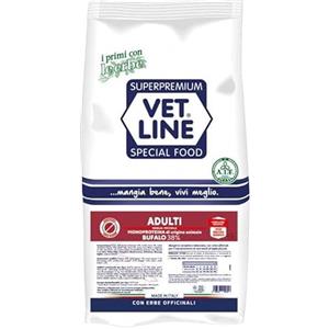 VET LINE CROCCHETTE VET LINE ADULTI BUFALO TAGLIA PICCOLA. 800GR